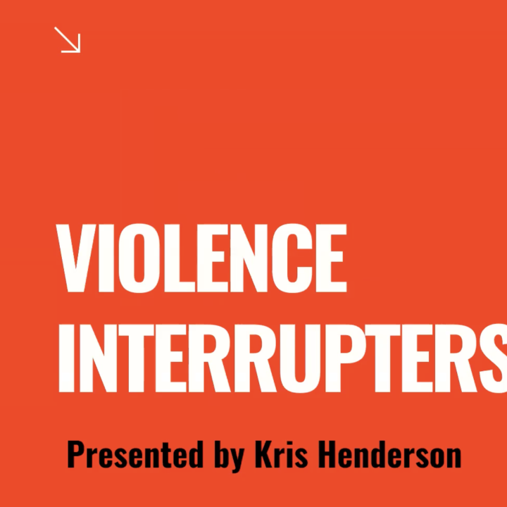 a red image says 'Violence Interrupters' in white